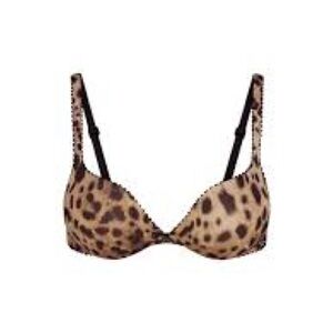 NWT Skims Dolce & Gabbana Teardrop Push up Bra in leopard print
